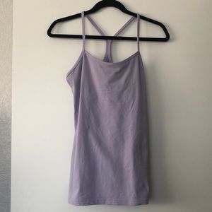 Lululemon lavender tank with built-in bra